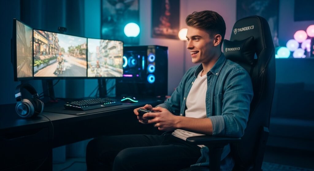 Por que a Cadeira Gamer ThunderX3 TGC12 é a Melhor Escolha entre todas as Cadeiras ThunderX3
