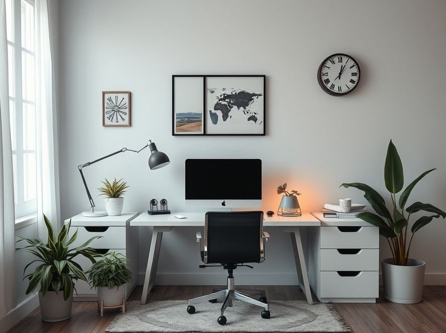 Cadeira de Escritório Giratória Branca: A Cadeira Ideal para um Setup Clean