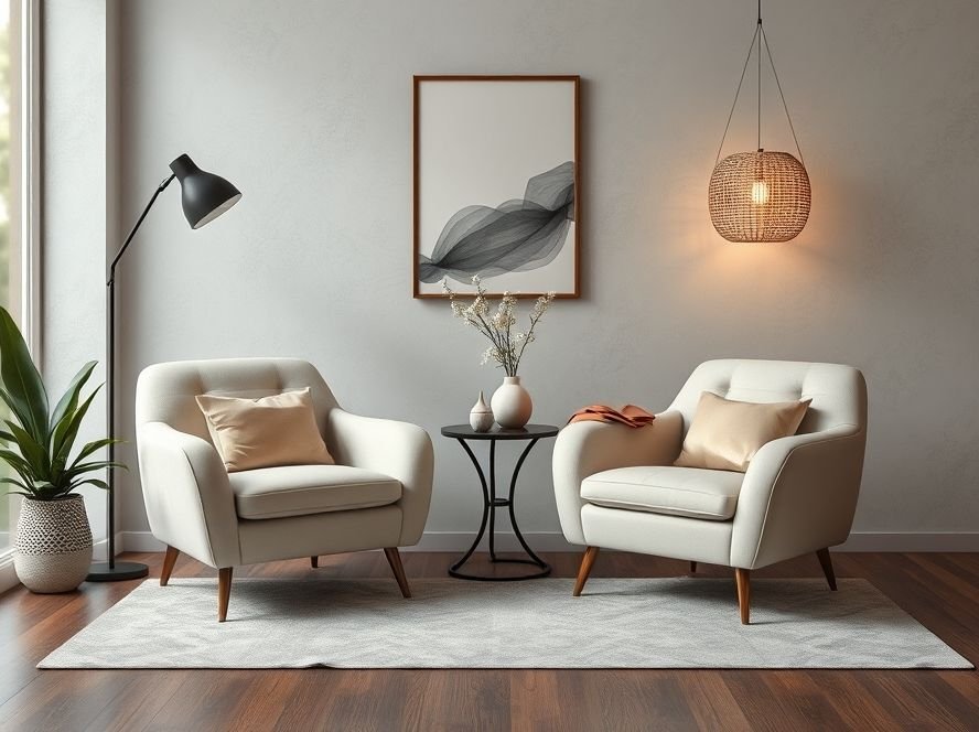 Kit 2 Poltronas Shine Bege: Ideal para Ambientes com Decoração Neutra e Sofisticada?