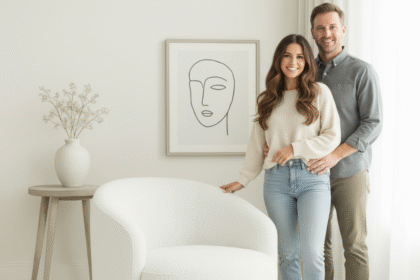 A Joia do Design: Poltrona Decorativa Grécia Orgânica Bouclé Cru