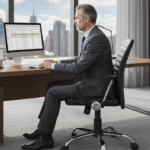 Cadeira Diretor Executiva Giratória Oslo Preta