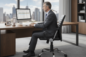 Cadeira Diretor Executiva Giratória Oslo Preta