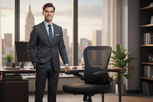 Cadeira Escritorio Ergonomica e Confortável DT3 Vita com revestimento Mesh