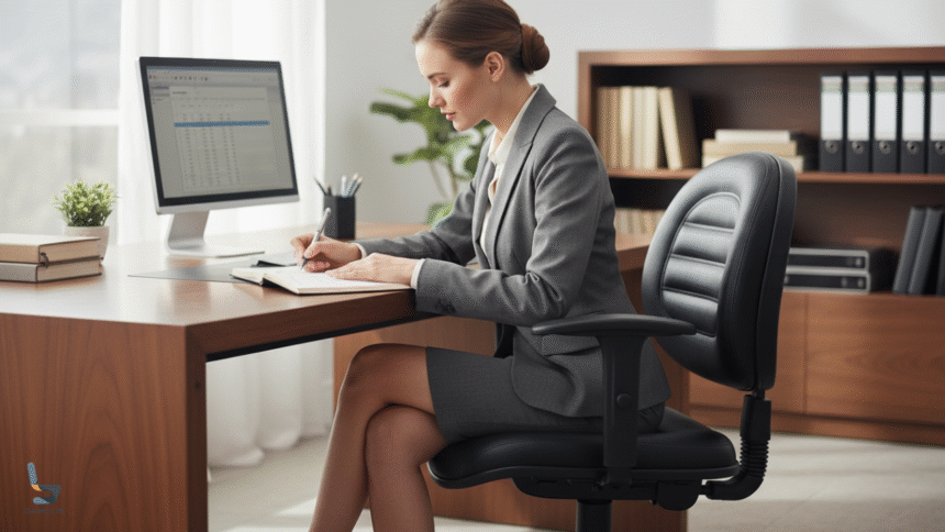 Cadeira Executiva Giratória Martiflex Internauta Premium INT1105PT25PTCOPT Couríssimo Preto