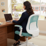 Cadeira Giratória Diretor Best Colorida em Tela Mesh para Escritório – Design Ergonômico e Confortável