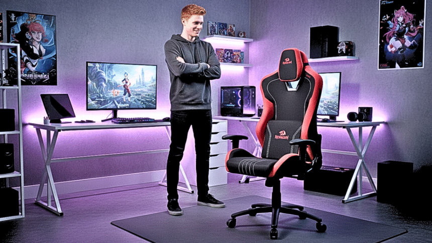 Conforto Extremo: Cadeira Gamer Redragon Heth Reclinável 180°