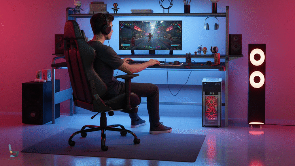 O Trono do Vencedor: Cadeira Gamer Python Deluxe Preto/Dourado 150kg