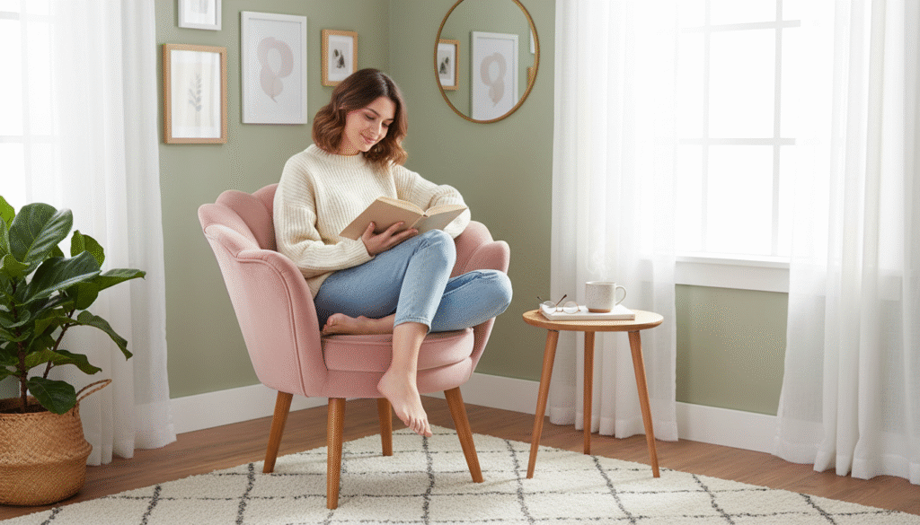 Poltronas Petala Quarto Recepção Salao Sala Decoração Escritório Consultório - Platinum Decor