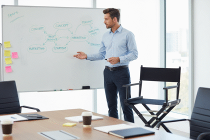 Ícone de Praticidade: Cadeira Diretor Clássica Dobrável Madeira Preta