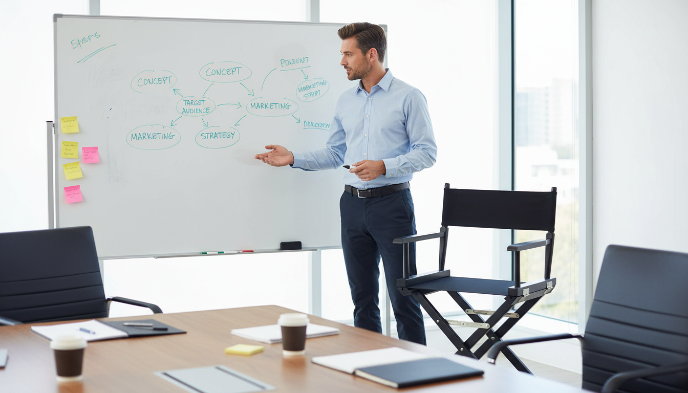 Ícone de Praticidade: Cadeira Diretor Clássica Dobrável Madeira Preta