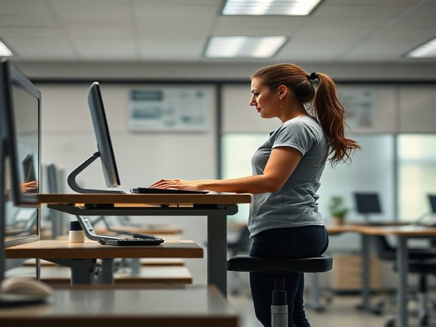 Ajuste de Altura da Cadeira: Como Encontrar a Posição Ergonômica Correta (NR17)