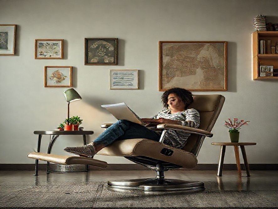 Apoio para os Pés da Poltrona Estoril: É Integrado e Funcional na Reclinação?