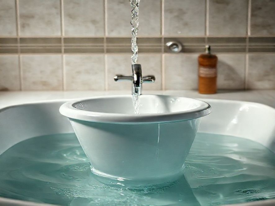 Cadeira de Banho D65: A Altura do Produto em Relação ao Vaso Sanitário Padrão.