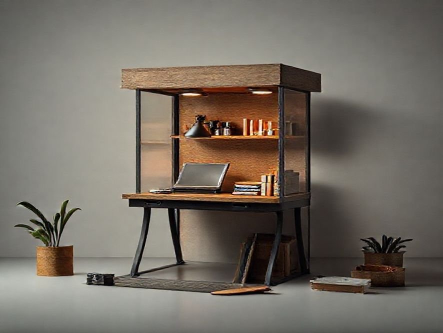 Cadeira de Escritório Compacta: A Base de Ferro 113 kg para a Longevidade.