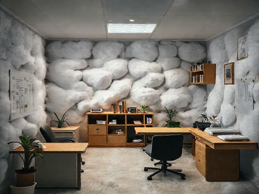 Cadeira de Escritório Compacta: O Conforto da Almofada de Espuma de Alta Densidade.