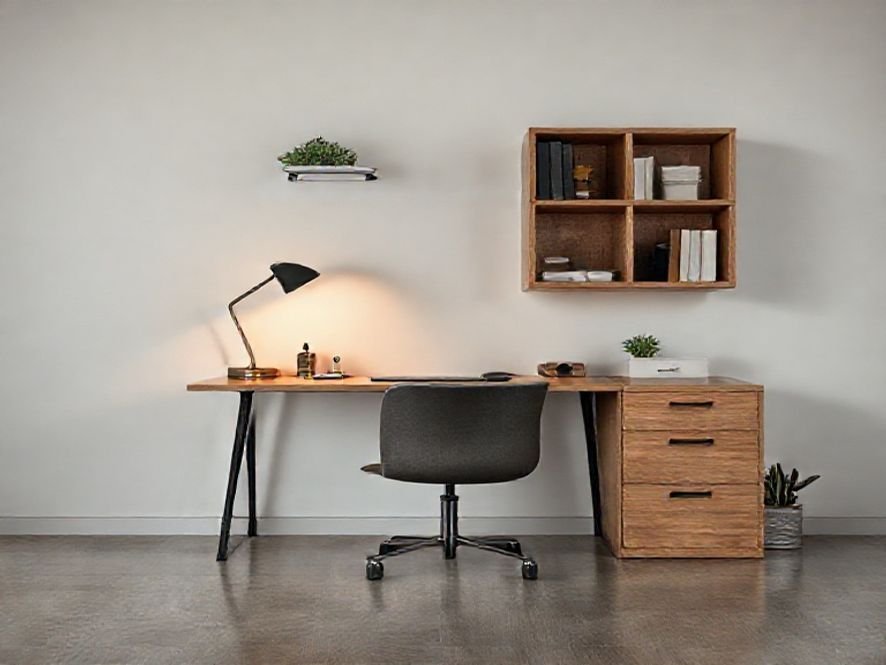 Cadeira de Escritório Compacta: O Design Moderno e o Suporte de 113 kg.