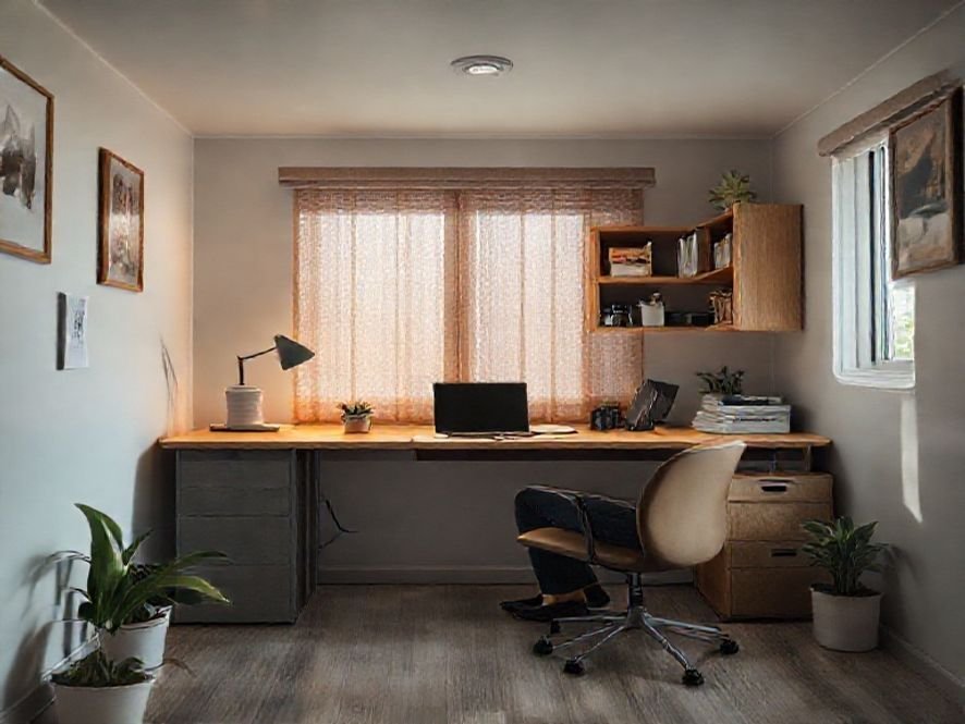 Cadeira de Escritório Compacta: O Foco no Ajuste de Altura para o Conforto Personalizado.