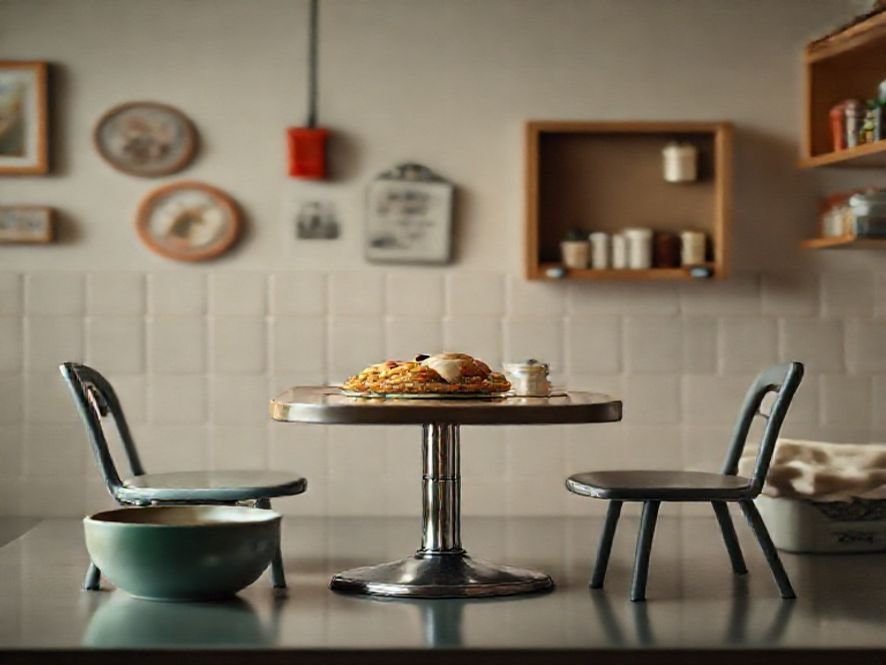 Cadeira de Mesa Compacta: A Almofada Macia e o Suporte para as Coxas e Glúteos.