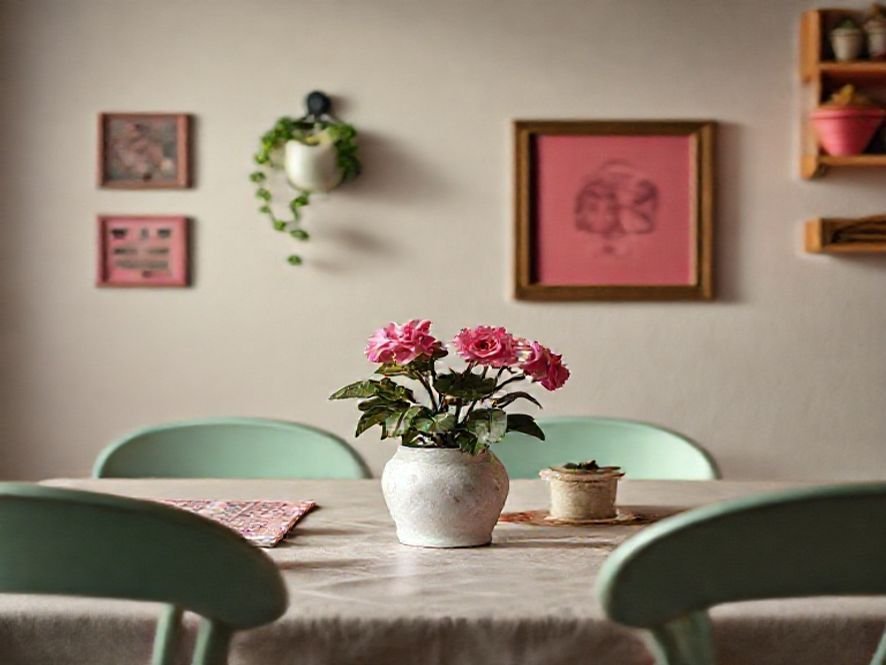 Cadeira de Mesa Rosa: O Toque de Cor para um Ambiente de Estudo Mais Alegre e Inspirador.