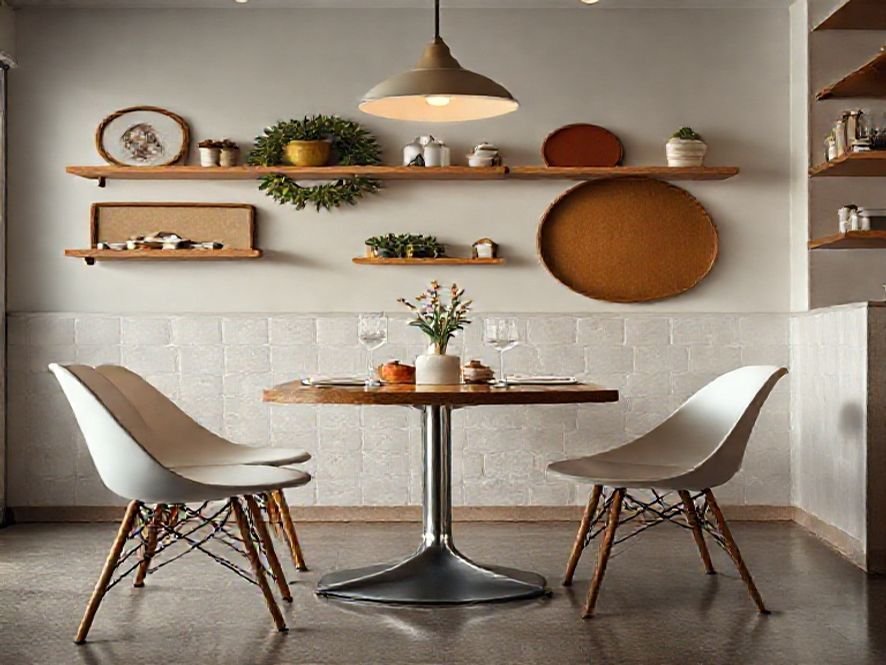 Cadeira Eames DSW: O Foco na Versatilidade: De Área Gourmet a Sala de Estar.