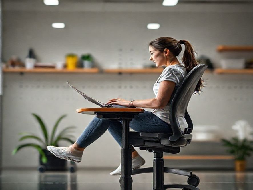 Cadeira Giratória Ajustável: A Cadeira que Une Beleza, Ergonomia e Durabilidade.