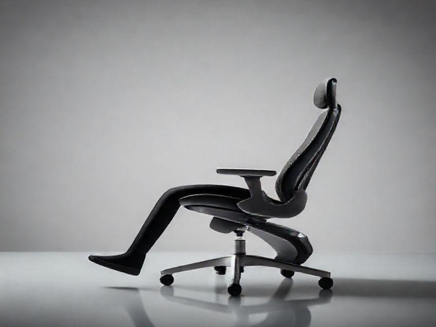 Cadeira Presidente: O Design Ergonômico Curvo para Suporte Lombar.