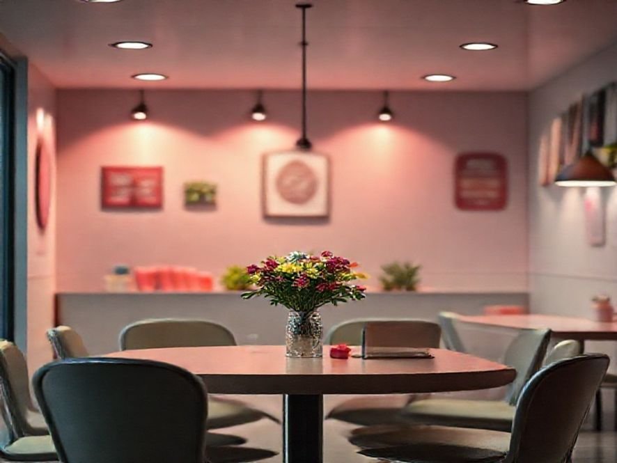 Cadeira Presidente Rosa: Dicas de Iluminação para Destacar a Cor e o Design Curvo Ergonômico.