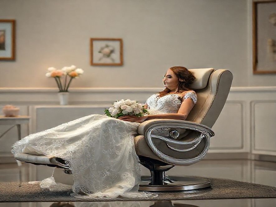 Cadeira Reclinável 170 Graus: O Ângulo de Inclinação para Serviços de Maquiagem de Noivas.