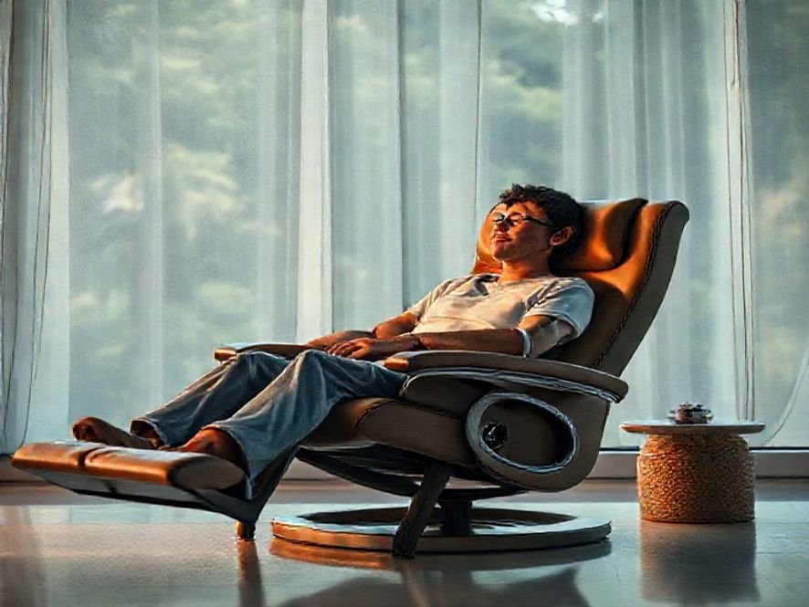 Cadeira Reclinável 170 Graus: O Foco no Relaxamento Total Durante o Atendimento.