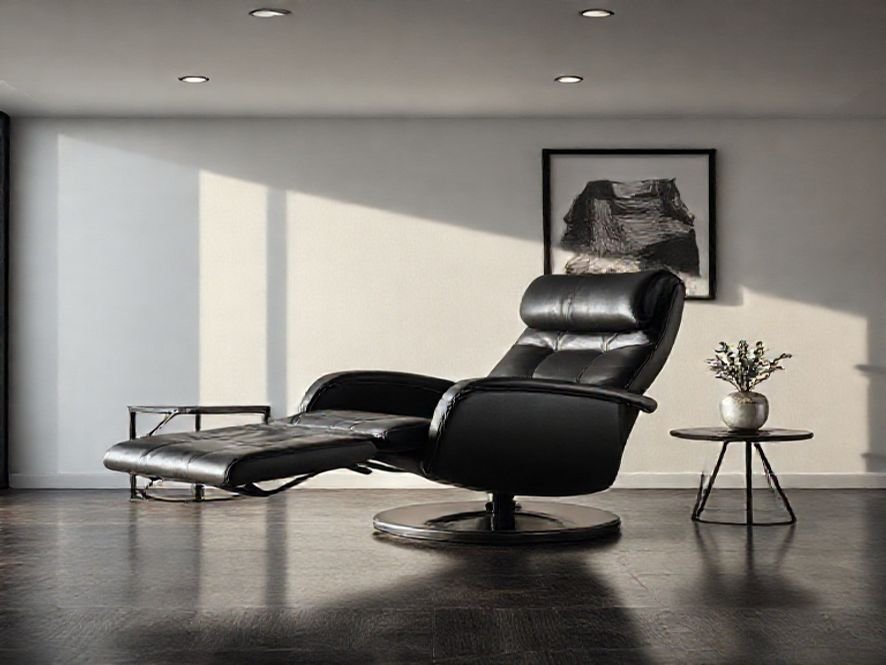 Cadeira Reclinável Preta: A Combinação de Elegância, Modernidade e Funcionalidade.