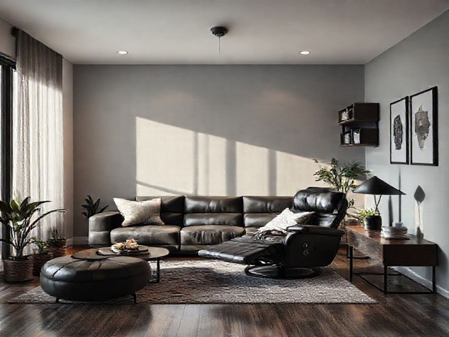 Cadeira Reclinável Preta: O Acabamento Cromado e o Design Moderno no Seu Estúdio.