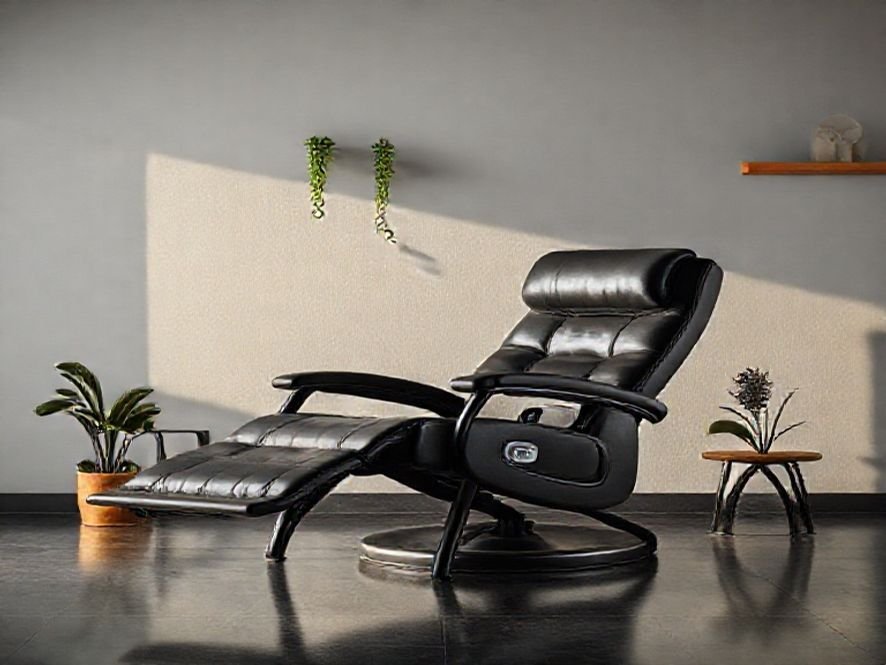 Cadeira Reclinável Preta: O Guia de Uso do Sistema Hidráulico para Diferentes Alturas de Profissional.