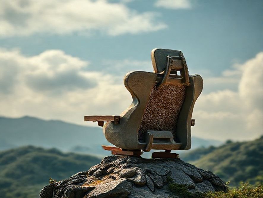 Cadeira YAMASORO: O Encosto Alto (High-Back) e o Suporte Total.