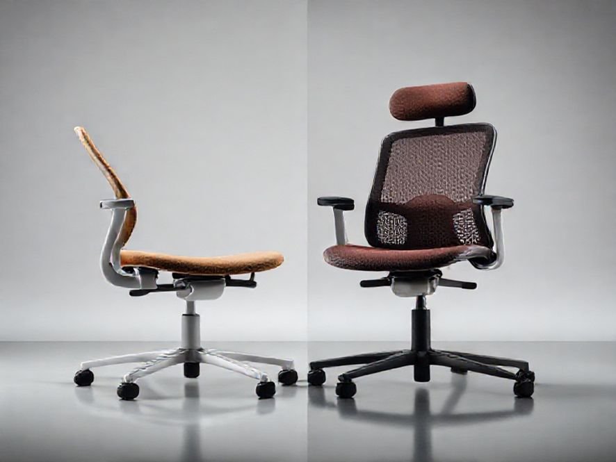 Comparativo: Cadeira Ergonômica Mesh Premium vs. Modelos Estofados Tradicionais
