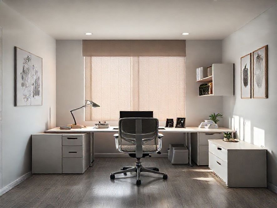 Design Cinza/Branca: A Cadeira de Escritório Que Sai do Comum e Entra na Categoria Ergonômica.