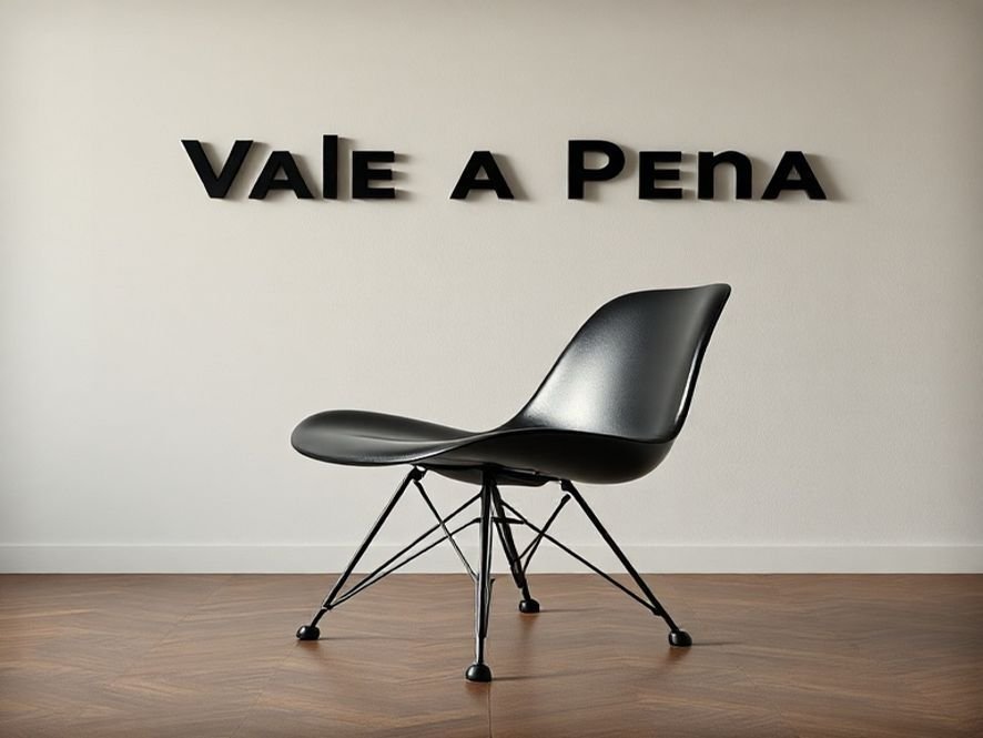 Eames DSW Madeira: Vale a Pena a Cadeira Clássica em Polipropileno Preto e Base Fixa?