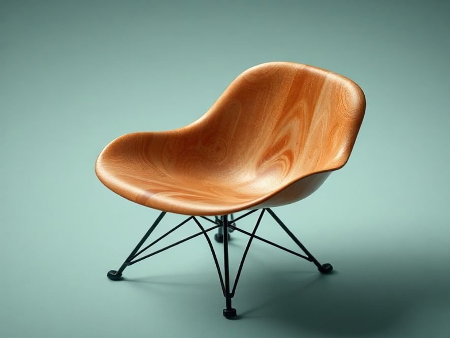 Eames DSW Polipropileno: Análise Detalhada do Assento (Concha Orgânica).