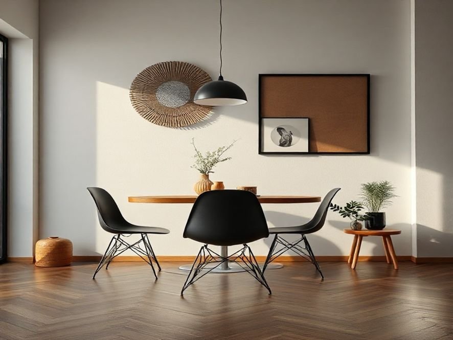 Eames DSW Preta: O Elemento Essencial para Uma Decoração Contemporânea.