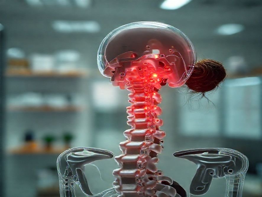 Ergonomia Astra: O Design com Apoio de Cabeça (7 Níveis) para o Suporte Cervical.