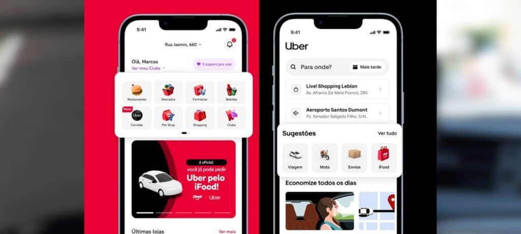 iFood e Uber selam parceria para unificar delivery e corridas - Imagem do artigo