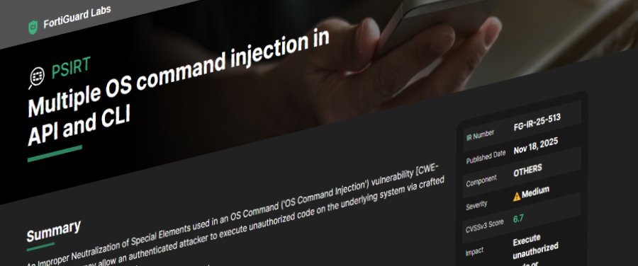 Vulnerabilidade FortiWeb CVE-2025-58034 já é explorada - Imagem do artigo
