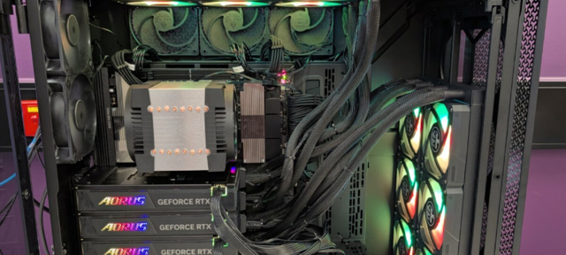 RTX 5090: 4 placas em PC caseiro aceleram pesquisa do câncer - Imagem do artigo original