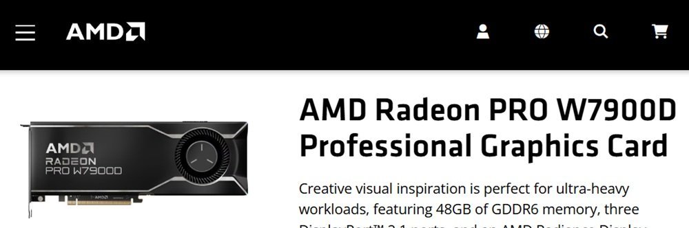 Radeon AI PRO R9600D surge no site da AMD com foco na China - Imagem do artigo original