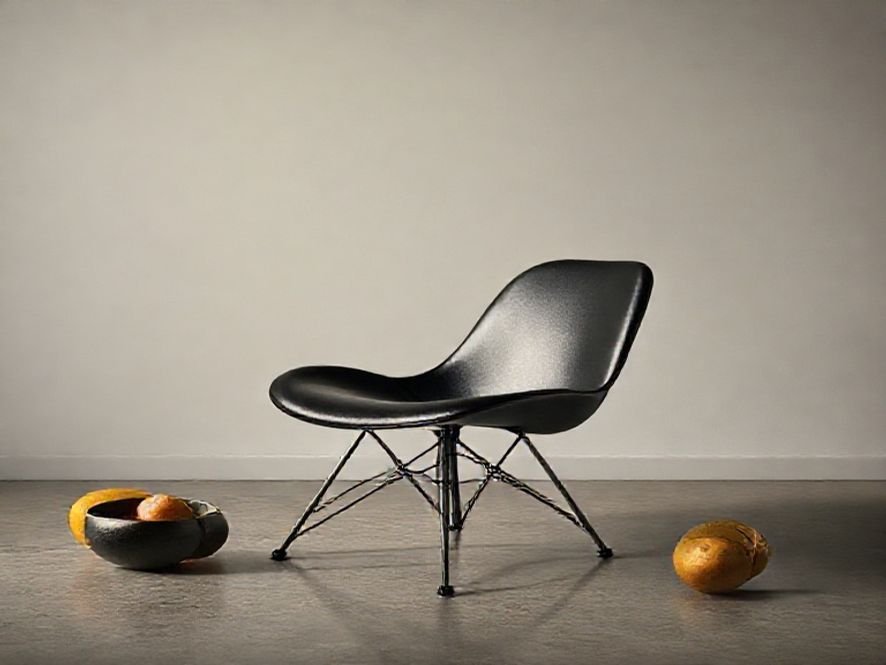 Polipropileno Preto: O Conforto Simples da Concha Eames.