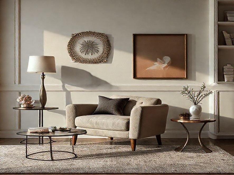 Poltrona Azera: O Elemento que Traz a Elegância e o Conforto (Suede Capuccino).