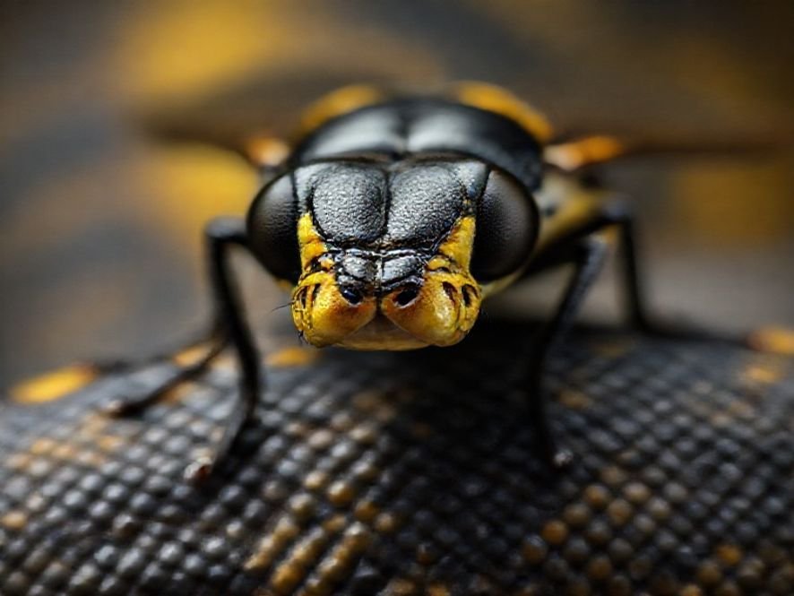 Preto e Dourado Python Fly: O Acabamento Dourado e a Qualidade do Estilo Python.