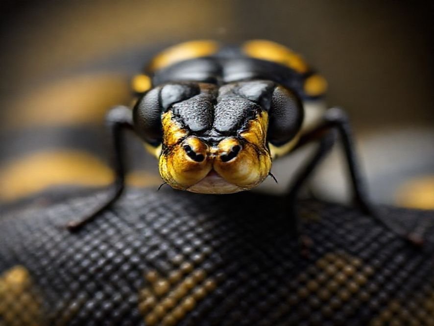 Preto e Dourado Python Fly: O Elemento que Adiciona um Toque de Glamour ao Setup.