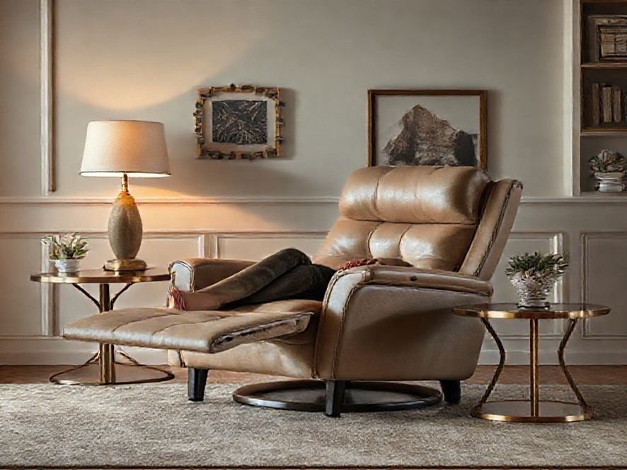 Suede Capuccino: A Poltrona Reclinável Que Sai do Comum e Entra na Categoria Luxo.