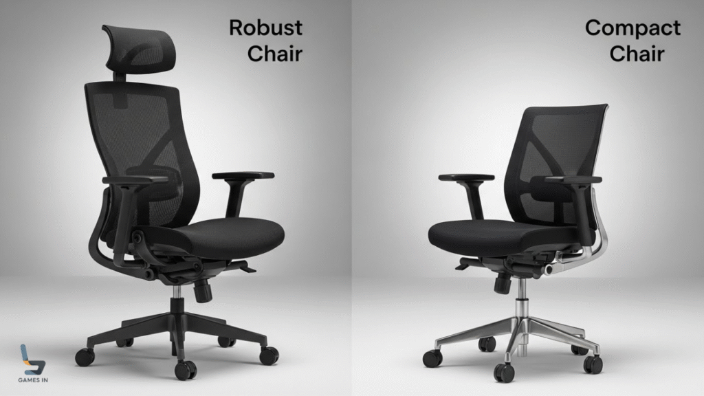 Cadeira de Escritório Ergonômica para Ambientes Pequenos