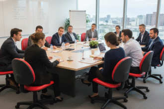 Compacta e Marcante: Cadeira Para Escrivaninha Sem Braço Courvin Vermelho